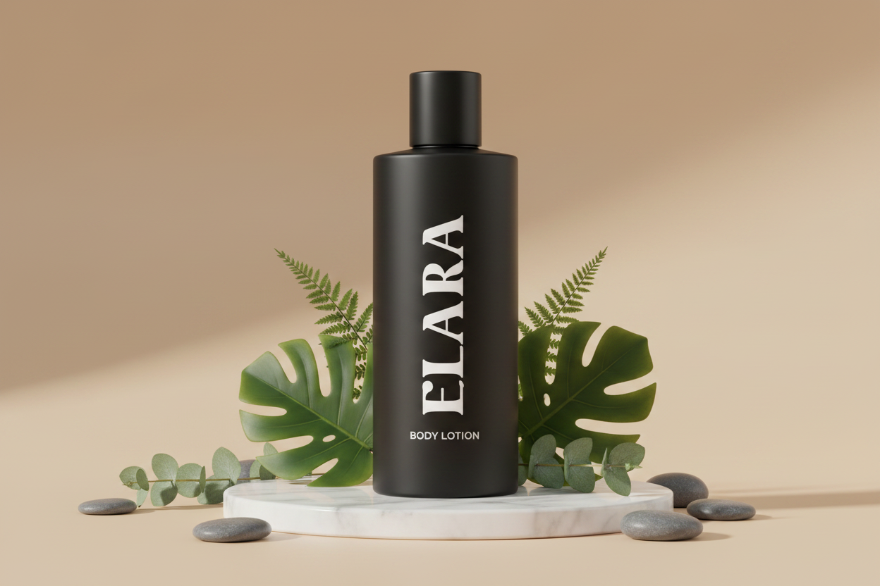 Body Lotion Matte Black Marble