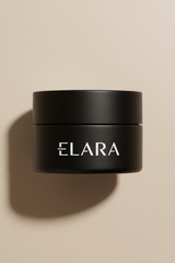 ELARA Hydration Ceramide Cream matte black jar side angle