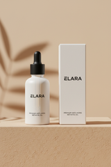 ELARA Retinol Night Oil matte white bottle front shot