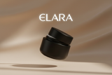ELARA Hydration Ceramide Cream floating jar dramatic shot