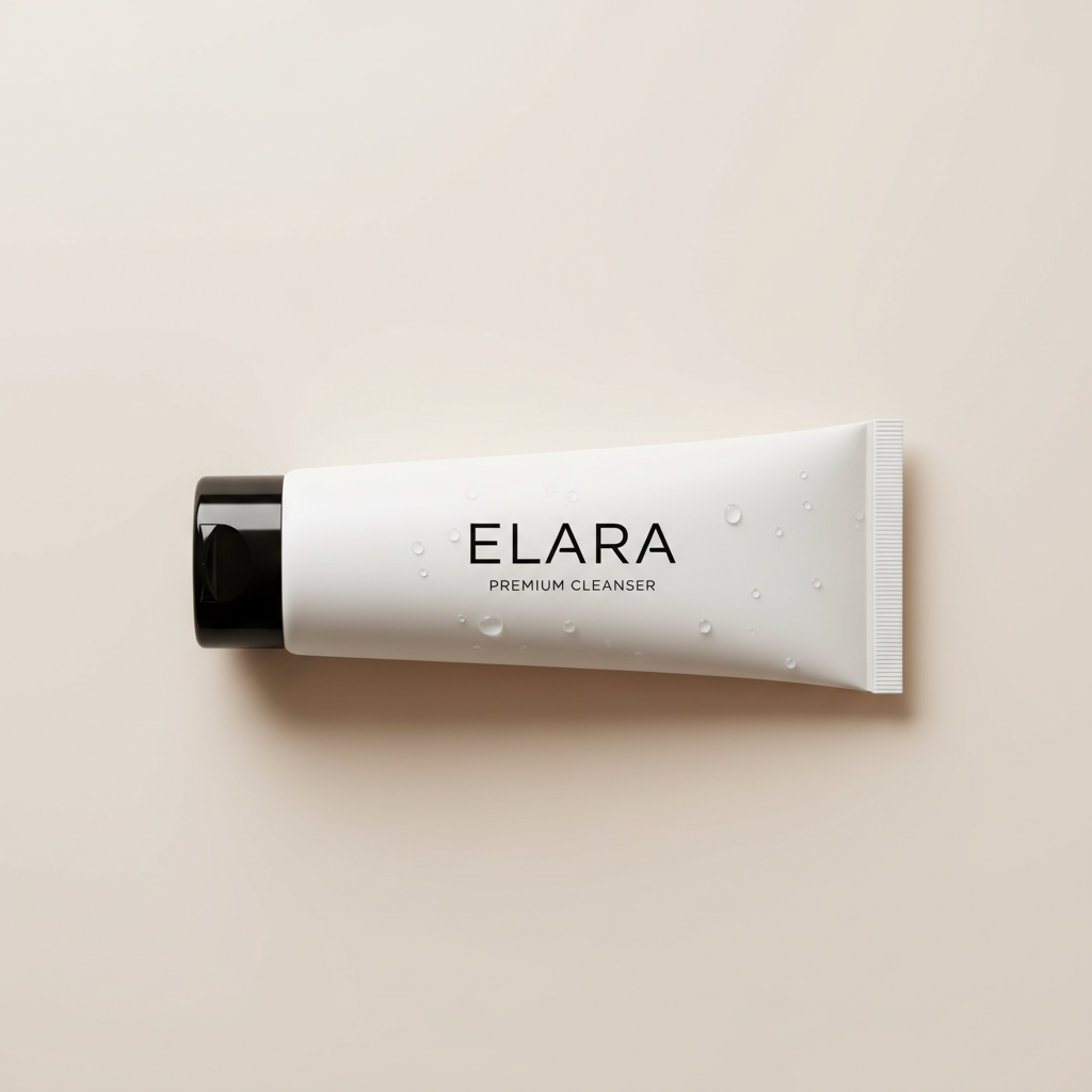 ELARA Daily Glow Face Wash top angle overhead shot