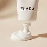 ELARA Daily Glow Face Wash squeezed cream texture shot