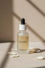 ELARA Retinol Night Oil side shot composition